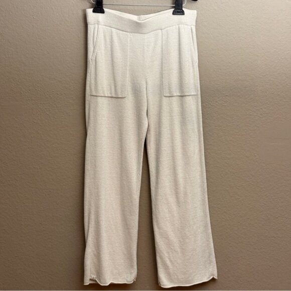 Barefoot Dreams Stone Cozy Chic Lite Patch pocket Pants Sz M Cabincore Winter - Picture 4 of 6